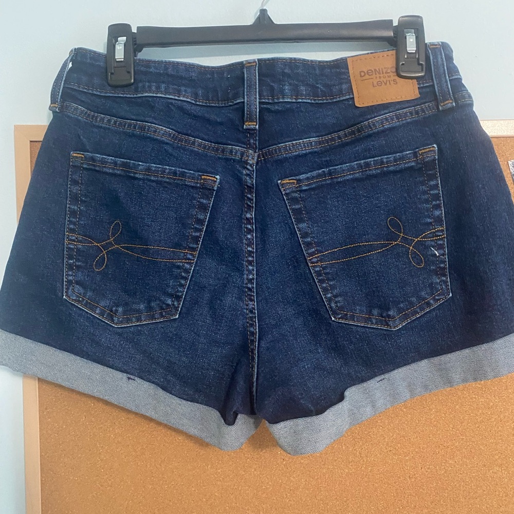 Levi's Dark Blue Jean Shorts - Picture 2 of 6